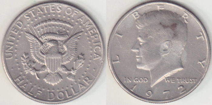 1972 USA Half Dollar A008198